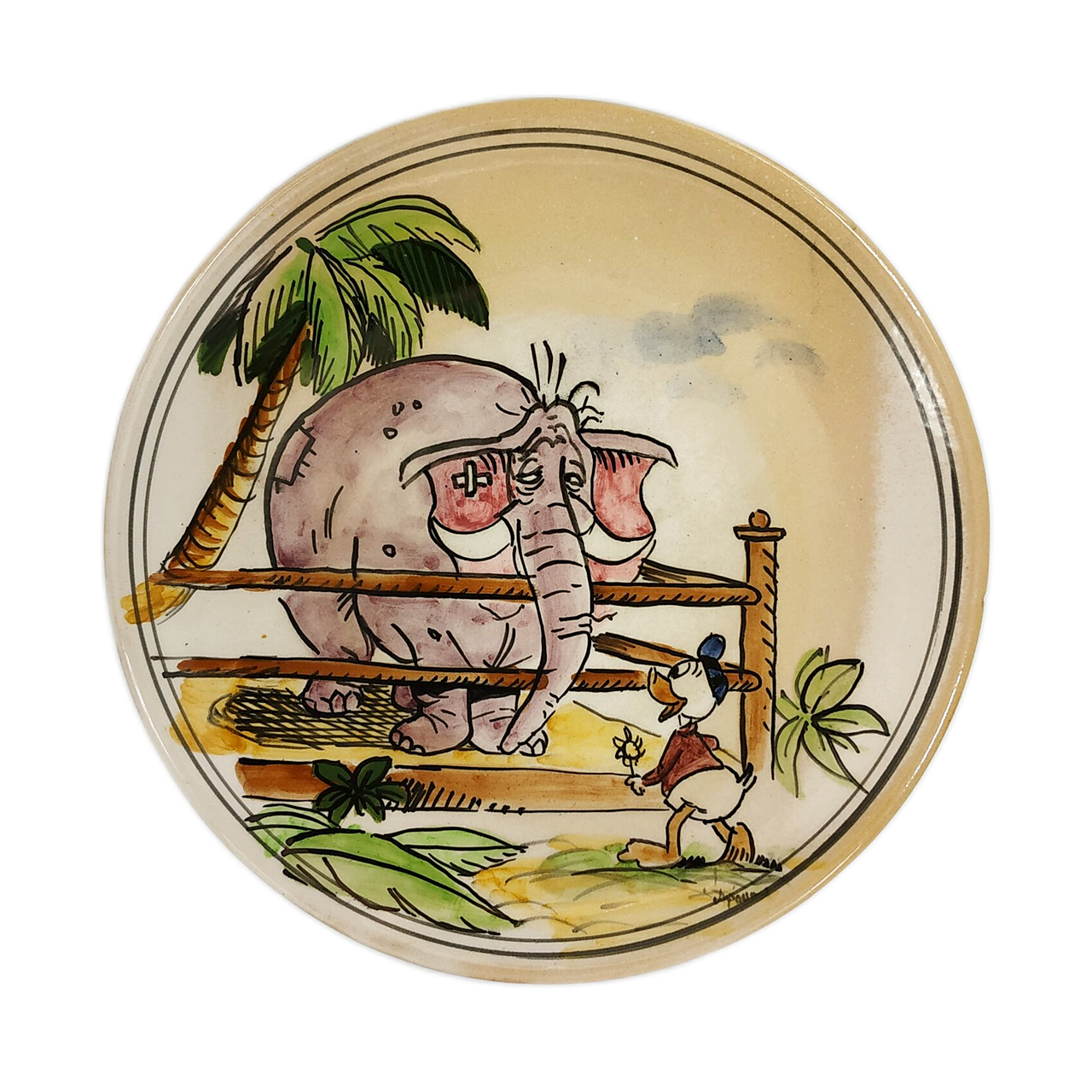 Πιάτο κεραμικό χειροποίητο Disney-IDEE ANTIQUES-IDEE | Home & Living Concept Store