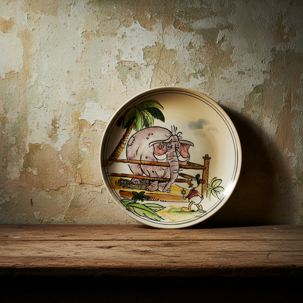 Πιάτο κεραμικό χειροποίητο Disney-IDEE ANTIQUES-IDEE | Home & Living Concept Store