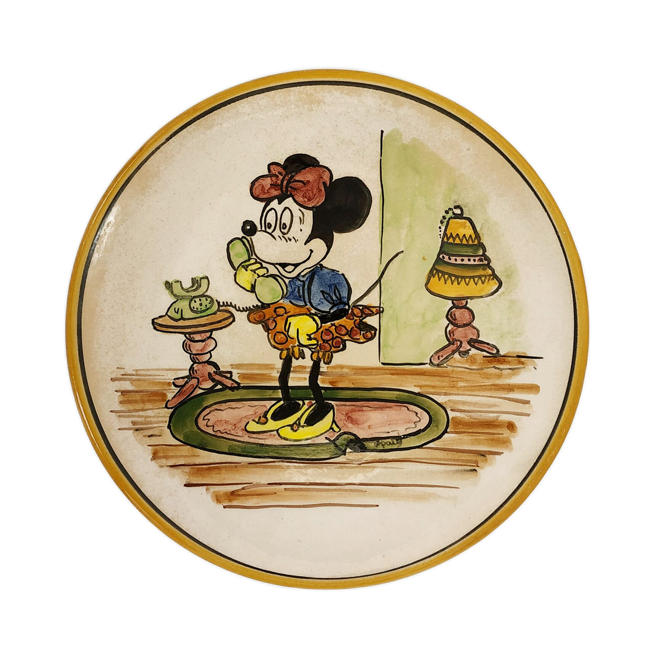 Πιάτο κεραμικό χειροποίητο Disney-IDEE ANTIQUES-IDEE | Home & Living Concept Store