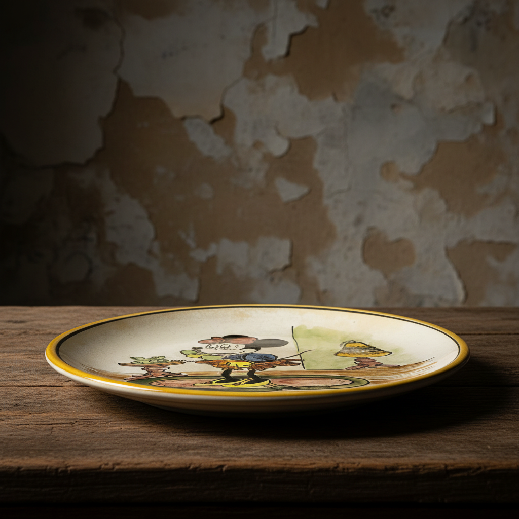 Πιάτο κεραμικό χειροποίητο Disney-IDEE ANTIQUES-IDEE | Home & Living Concept Store
