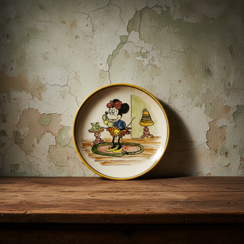 Πιάτο κεραμικό χειροποίητο Disney-IDEE ANTIQUES-IDEE | Home & Living Concept Store
