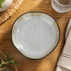 Μπεζ βαθύ κεραμικό πιάτο Basic Nature 800 ml