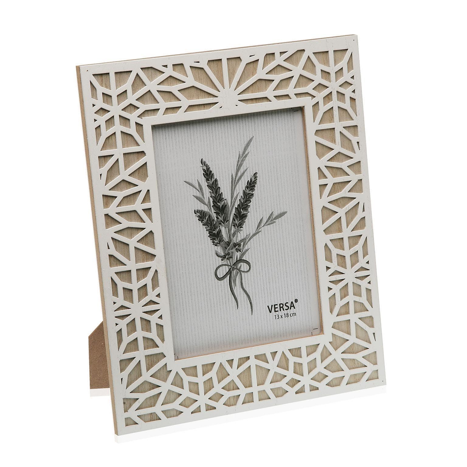 Κορνίζα ξύλινη με γεωμετρικό σχέδιο-VERSA-IDEE | Home & Living Concept Store