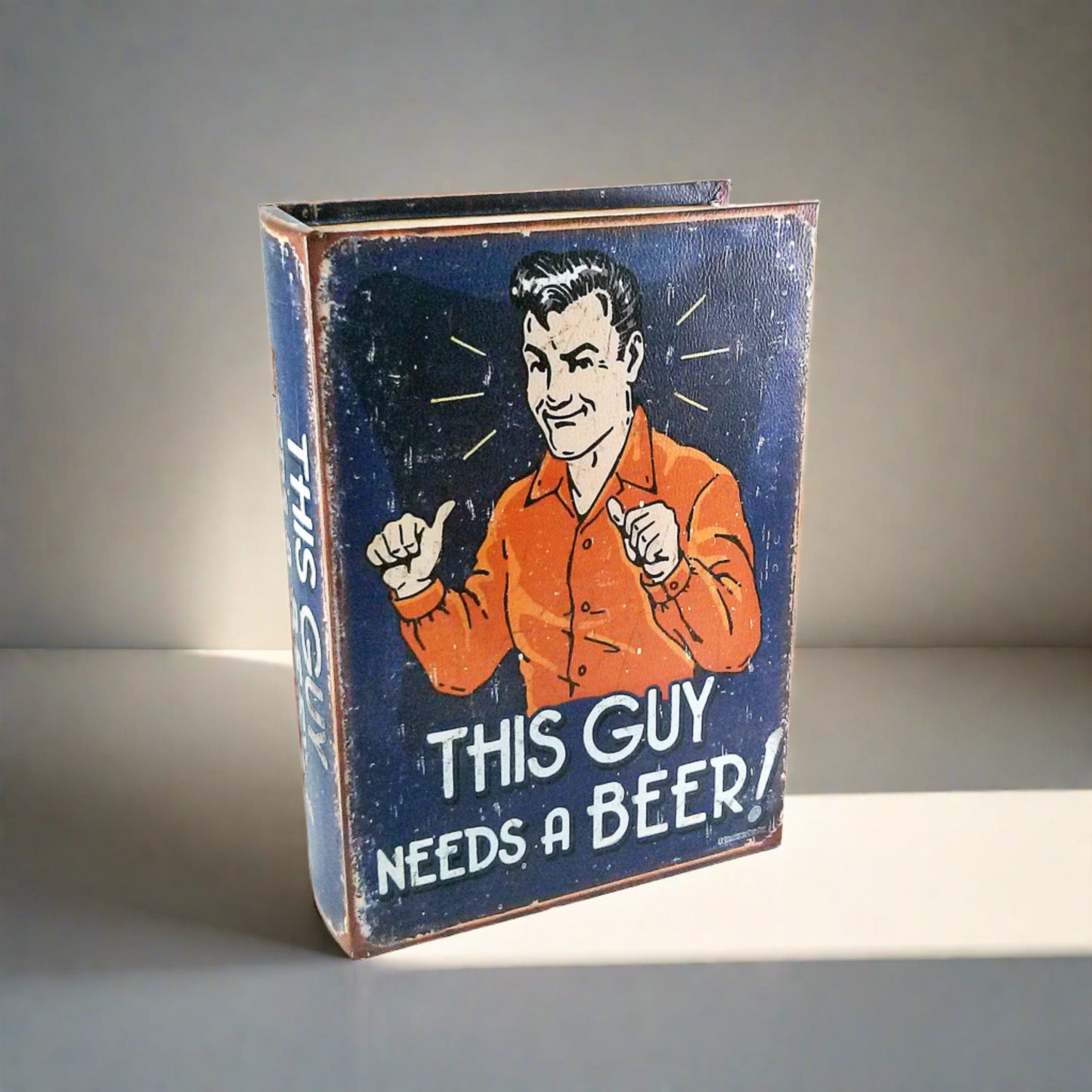 Κουτί βιβλίο ξύλινο "This guy"
