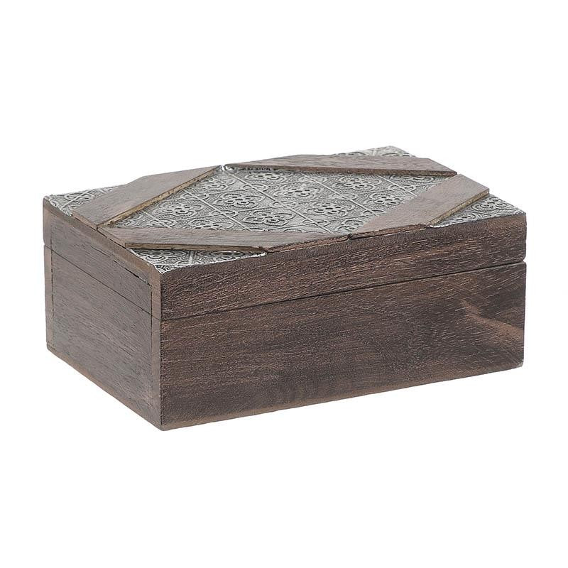 Κουτί ξύλινο με αλουμίνιο