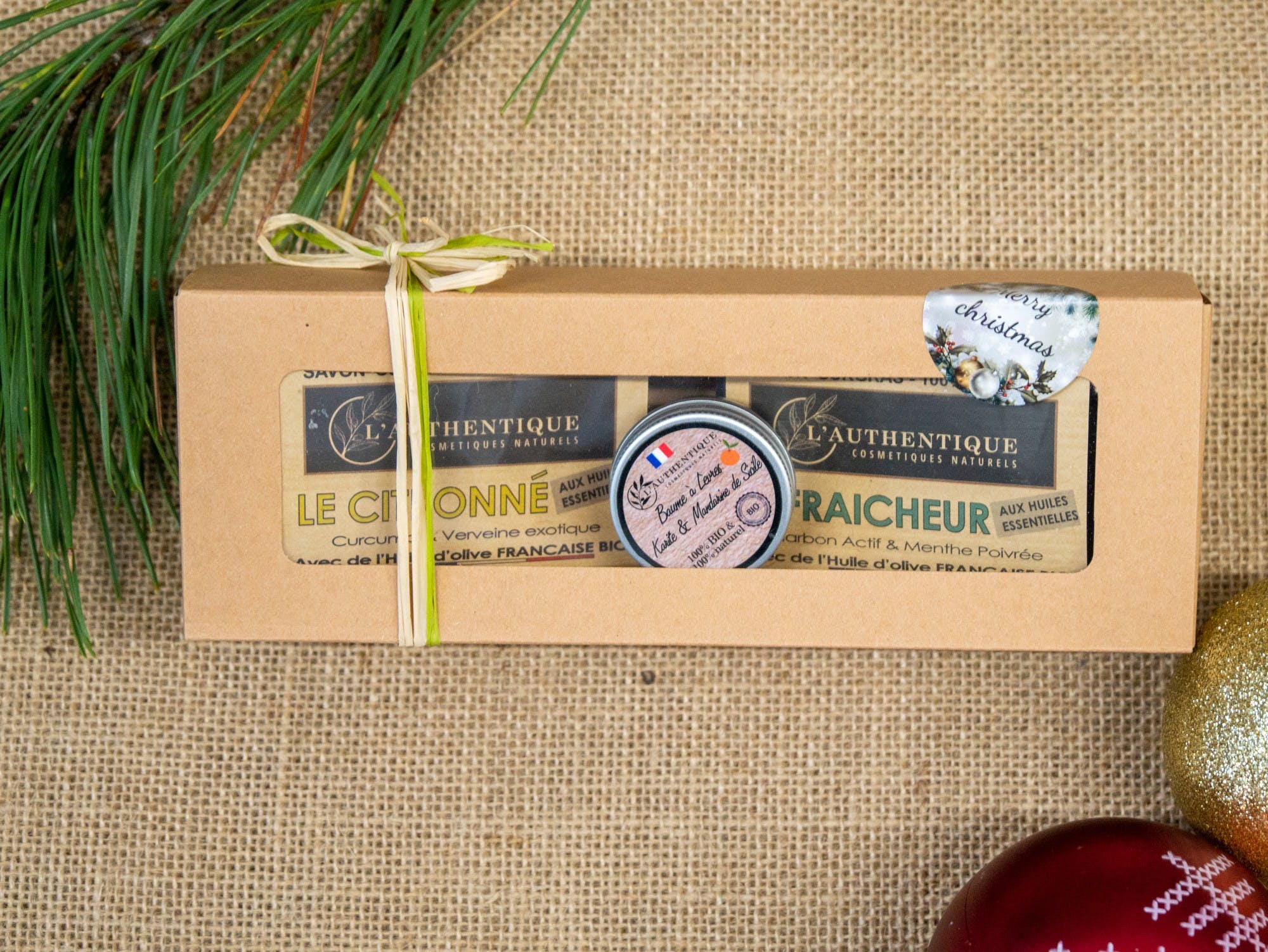 GIFT BOX Αρωματικό (2 σαπούνια & pocket balm) για διακόσμηση σπιτιού
