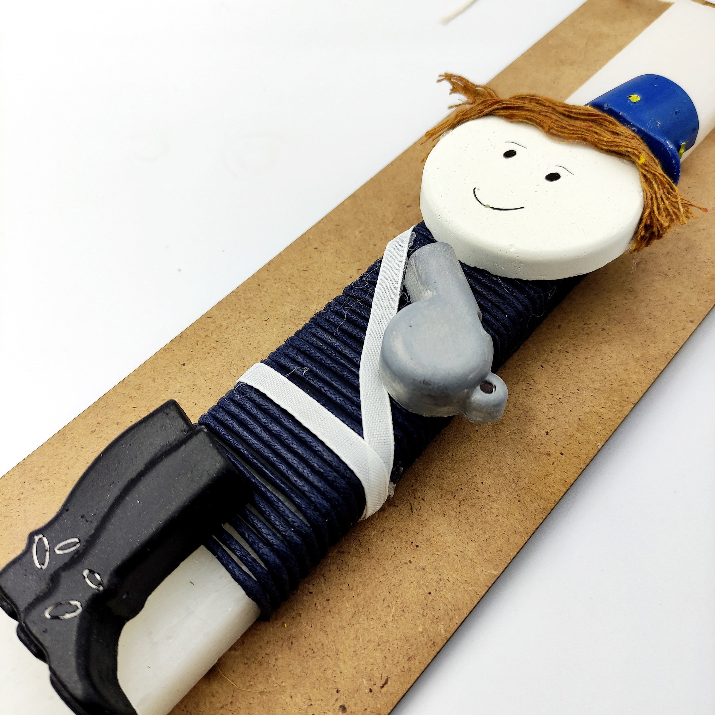 Λαμπάδα χειροποίητη "Τροχονόμος"-LAFOTOU-IDEE | Home & Living Concept Store
